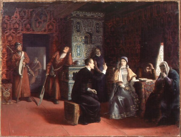 Marina Mniszech under Arrest with A Priest