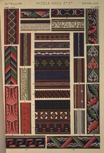 Collection of borders from Illuminated Manuscripts