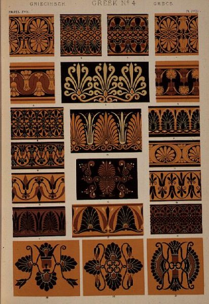 Ornaments from Greek and Etruscan Vases in the British Museum and the Louvre from Ch IV