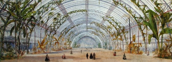 Interior design for a crystal palace in the Parc de Saint Cloud