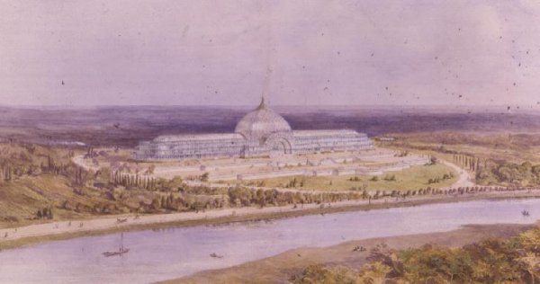 Design for a projected exhibition at St Cloud Paris