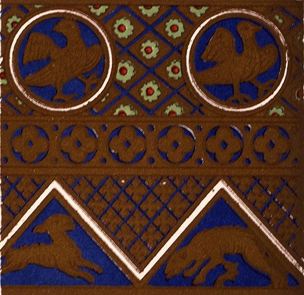 Byzantine Ornament from an enamelled casket from Les Arts du Moyen Ages