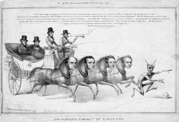 Van Humbugs cabinet of curiosities