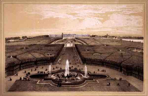 General View of the Park and Palace at Versailles