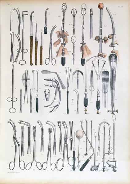 Surgical instruments for tonsil operations