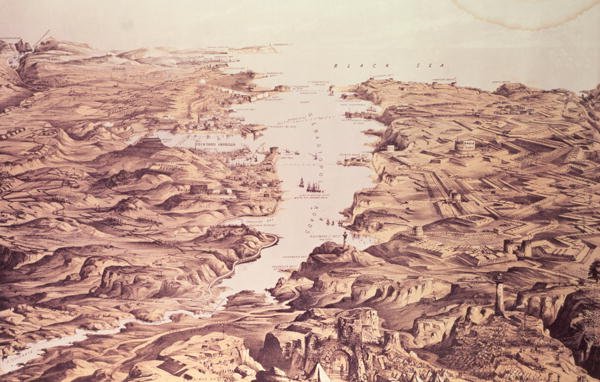 Panoramic View of the North and South sides of the Harbour and Port of Sebastopol