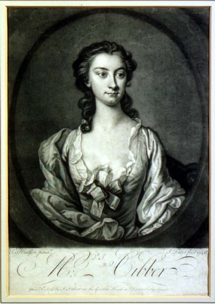 Portrait of Mrs Cibber 1714-66 actress and singer