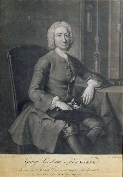 Portrait of George Graham 1673-1751 Clockmaker