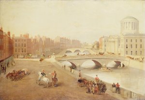 The River Liffey and the Law Courts Dublin