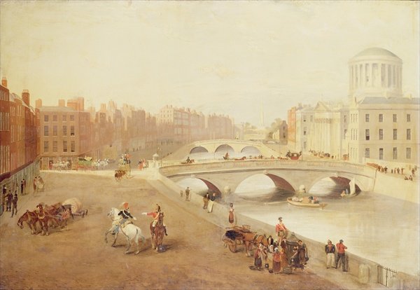 The River Liffey and the Law Courts Dublin