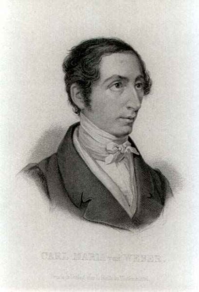 Portrait of Carl Maria von Weber 1786-1826 German composer
