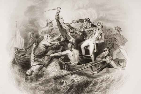 Desperate Encounter in gun boats between Nelson and Don Miguel Tyrason