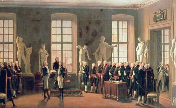 Gustav IV Adolfs visit to the Academy of Fine Arts in 1797