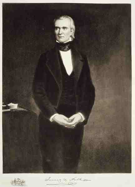 James K Polk 1795-1849 11th President of the United States of America