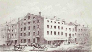 Fraunces Tavern on the corner of Broad and Peel Streets New York City