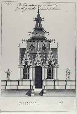 The Elevation of a temple partly in the Chinese Taste