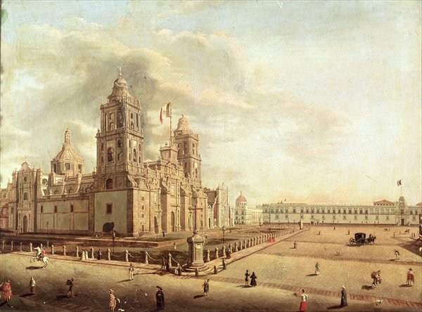 The Catedral Metropolitana and the Palacio Nacional