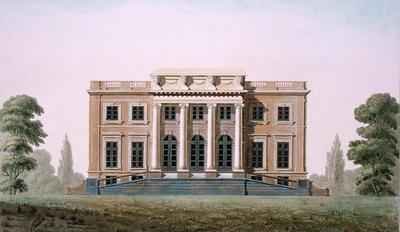 Chateau of Wannegem near Oudenaarde from Choix des Monuments Edifices et Maisons les plus remarquables du Royaume des Pays Bas