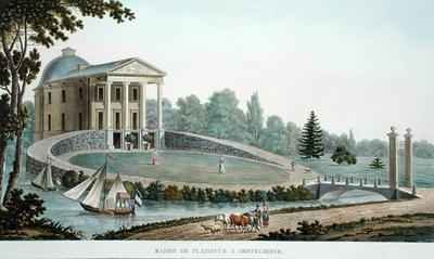 Maison de Plaisance at Destelberge from Choix des Monuments Edifices et Maisons les plus remarquables du Royaume des Pays Bas