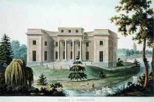 Chateau at Vinderhaute from Choix des Monuments Edifices et Maisons les plus remarquables du Royaume des Pays Bas