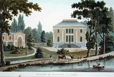 Pavillon de Plaisance at Laeken from Choix des Monuments Edifices et Maisons les plus remarquables du Royaume des Pays Bas