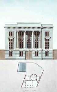 House in Ghent Belgium from Choix des Monuments Edifices et Maisons les plus remarquables du Royaume des Pays Bas