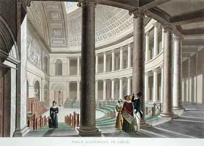Interior of the Academy at Liege from Choix des Monuments Edifices et Maisons les plus remarquables du Royaume des Pays Bas