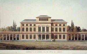 Chateau of St Andre from the Garden from Choix des Monuments Edifices et Maisons les plus remarquables du Royaume des Pays Bas