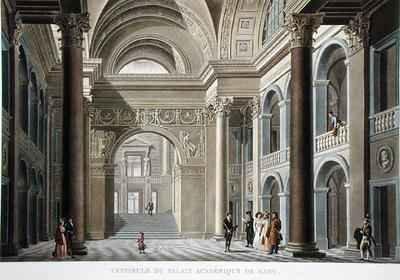 Vestibule of the Palais Academique at Ghent from Choix des Monuments Edifices et Maisons les plus remarquables du Royaume des Pays Bas