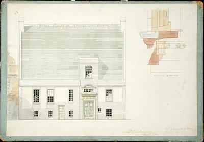 Front Elevation of House for JAM Whistler Esq Tite Street Chelsea