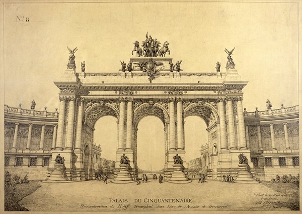 The Triumphal Arch of the Palais du Cinquantenaire Brussels