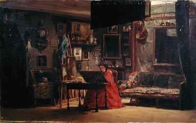 Princess Mathilde Bonaparte 1820-1904 in her Studio