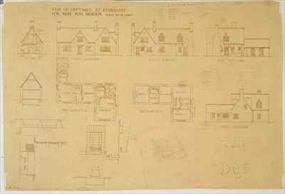 Pair of Cottages at Kelmscott for Miss May Morris