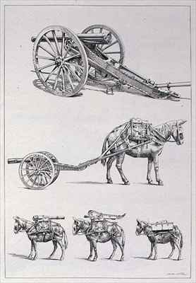 The Artillery Gun and its Transportation