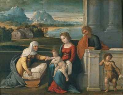 The Holy Family with St John and St Elizabeth