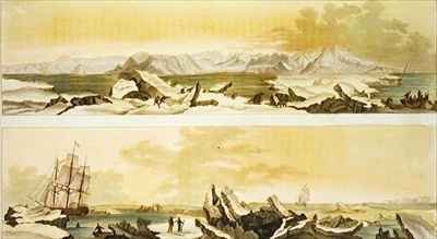 View of Spitsbergen with The Dorothy