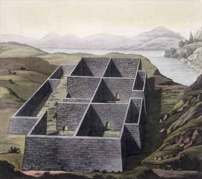 Remains of an Inca palace at Callo Peru