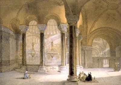 Haghia Sophia plate 11 the Meme Gallery in the south west corner