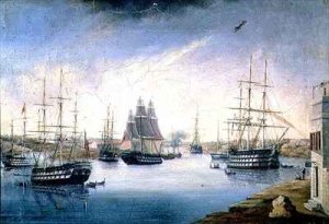 Puerto de Mahon with Ships