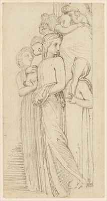 A Group of Women and Children in a Doorway