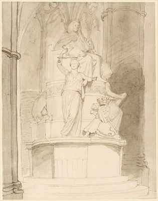 Design for the Monument of Lord Mansfield Westminster Abbey 2