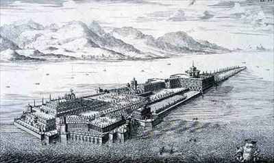 Borromeo Palace on LIsola Bella Lake Maggiore Italy