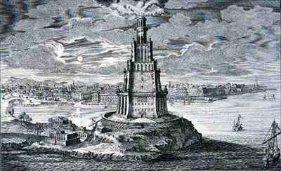 Lighthouse at Alexandria built by Ptolemy the Great Egypt