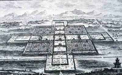 Perspective View of the Imperial Palace Peking China