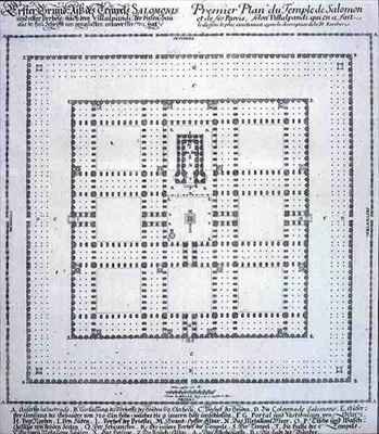 Plan of the Temple of Solomon Jerusalem
