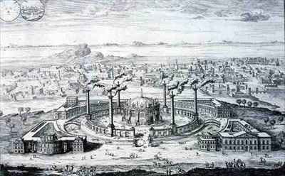 Temple copied from a design on a medal found beside an Egyptian mummy