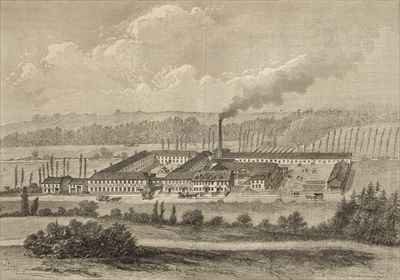 View of the factory at Trois Fontaines