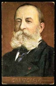 Portrait of Camille Saint Saens French composer