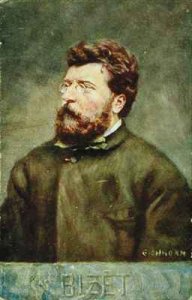 Portrait of Georges Bizet French composer