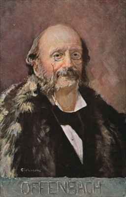 Portrait of Jacob Offenbach German composer